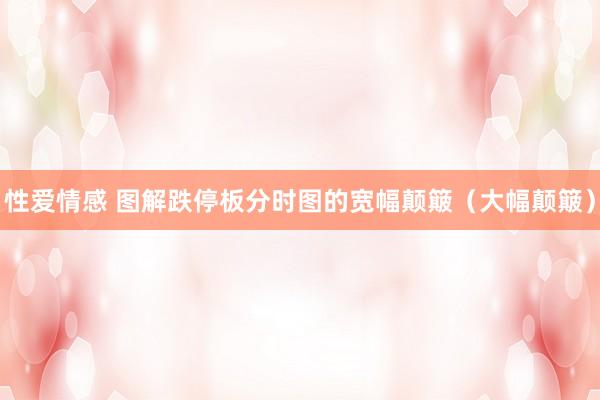 性爱情感 图解跌停板分时图的宽幅颠簸（大幅颠簸）